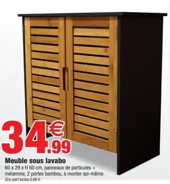 Bazarland Meuble sous lavabo offre