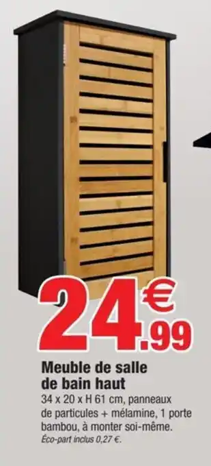 Bazarland Meuble de salle de bain haut offre