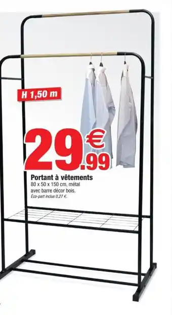 Bazarland Portant à vêtements offre