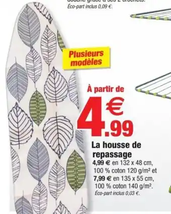 Bazarland La housse de repassage offre
