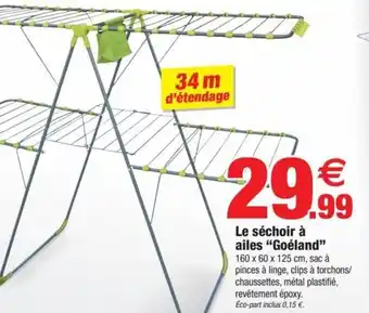 Bazarland Le séchoir à ailes "goéland" offre