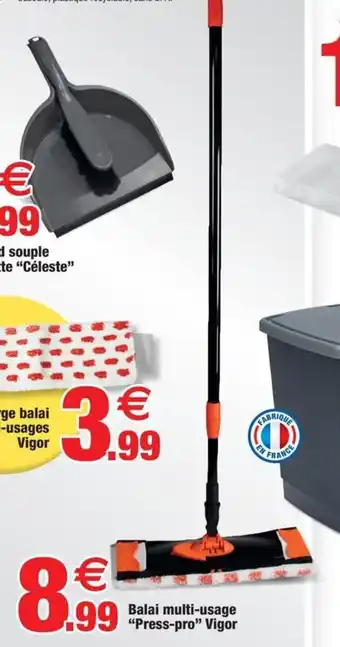 Bazarland Balai multi-usage "press-pro" vigor offre