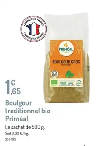 Botanic Boulgour traditionnel bio priméal offre