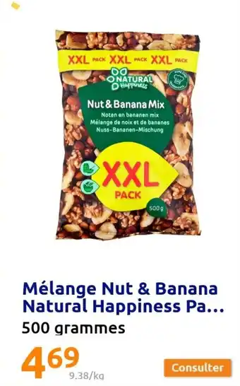 Action Mélange nut & banana natural happiness pa offre
