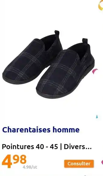 Action Charentaises homme offre