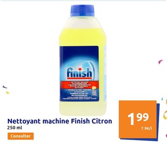 Action Nettoyant machine finish citron offre