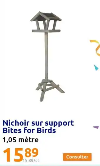 Action Nichoir sur support bites for birds offre