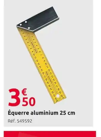 Mr Bricolage Equerre Aluminium 25cm offre