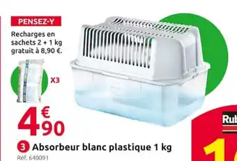Mr Bricolage Absorbeur Blanc Plastique 1kg offre