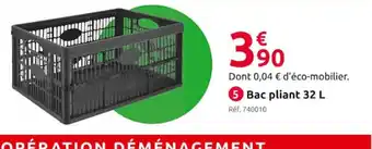 Mr Bricolage Bac Pliant 32L offre