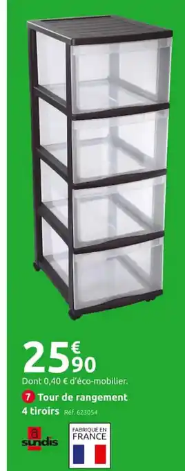 Mr Bricolage Tour de Rangemen 4 Tiroirs offre