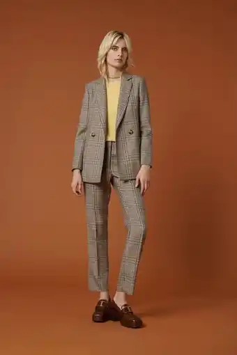 Veste blazer Ă carreaux prince de galles