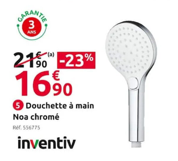 Promo Douchette a Main Noa Chrome chez Mr Bricolage