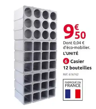 Mr Bricolage Casier 12 Bouteilles offre
