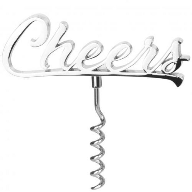 Promo La chaise longue tire bouchon cheers en métal argenté konviv