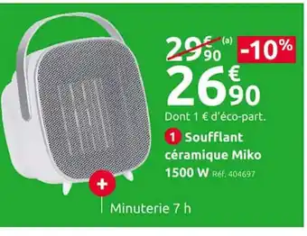Soufflant Ceramique Miko 1500w