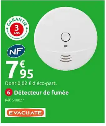 Mr Bricolage Detecteur de Fumee offre