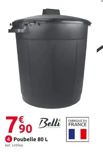 Mr Bricolage Poubelle 80L offre