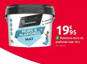 Mr Bricolage Peinture Murs Et Plafonds Mat 10L offre