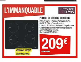 Brico Dépôt Plaque de Cuisson Induction offre
