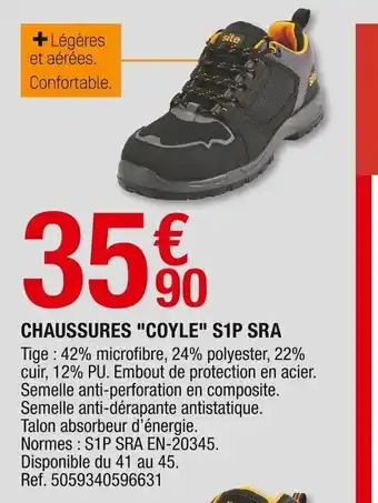 Brico Dépôt Chaussures Coyle S1P Sra offre