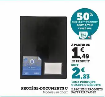 Super U Protége-documents u offre