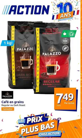 Action Palazzo café en grains offre