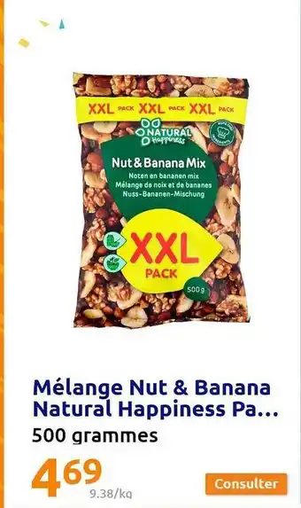 Action Mélange nut & banana natural happiness pa... offre
