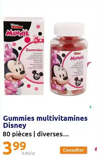Action Gummies multivitamines disney offre