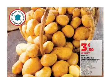 Super U Pomme de terre de consommation offre