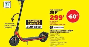 Super U Trottinette électrique segway ninebot d18e offre