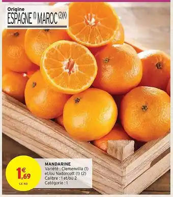 Intermarché Mandarine offre