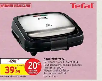 Intermarché Hyper Croc'time tefal offre