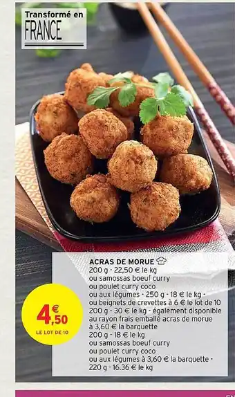 Intermarché Hyper Acras morue offre