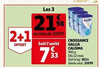 Auchan Croissance gallia calisma offre