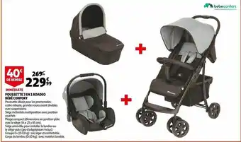 Auchan Poussette 3en1 roadeo bébé confort offre