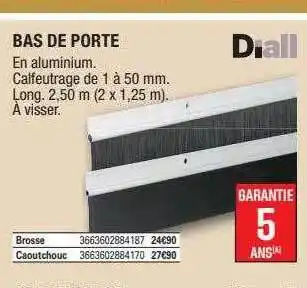 Brico Dépôt Bas de porte offre