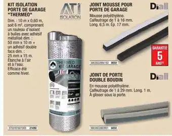 Brico Dépôt Kit isolation porte de garage offre