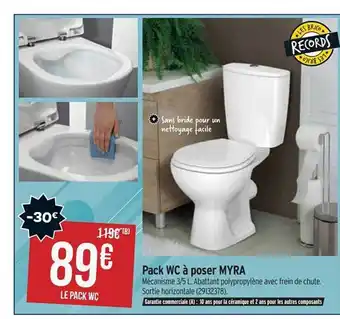Bricorama Pack wc à poser myra offre