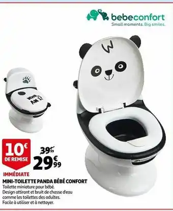 Auchan Mini-toilette panda bébé confort offre