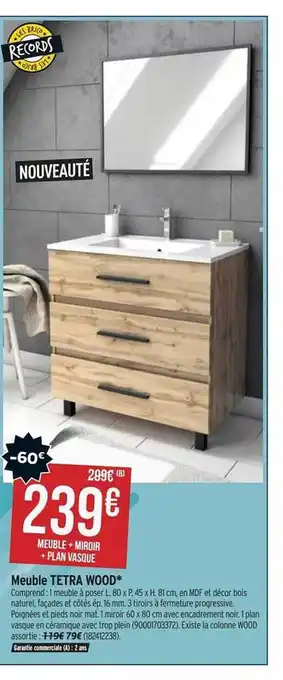 Bricorama Meuble tetra wood offre