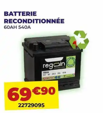 Carter-Cash Batterie reconditionnée regain offre