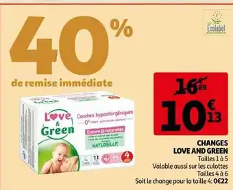 Auchan Changes love and green offre