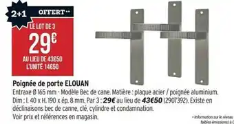 Bricorama Poignée de porte elouan offre
