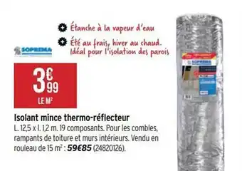 Bricorama Isolant mince thermo-réflecteur offre