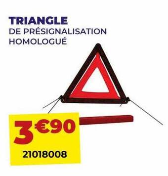 Carter-Cash Triangle de présignalisation homologué offre