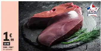 E.Leclerc Porc : foie offre