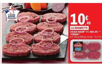 E.Leclerc Steack haché 5% mg charal offre