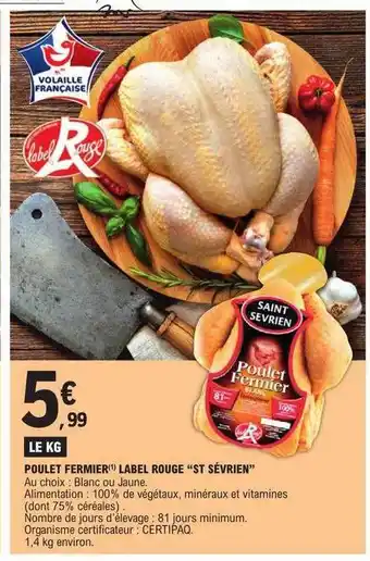 E.Leclerc Poulet fermier label rouge offre
