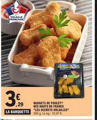 E.Leclerc Nuggets de poulet des hauts de france offre